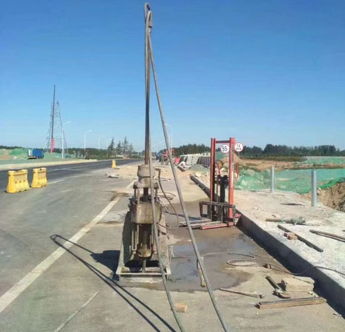 藁城公路高聚物注浆加固